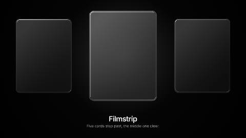 Horizontal filmstrip